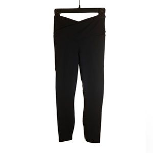 Fabletics High Waisted Pureluxe Crossover 7/8 Leggings Black Size XXS 0-2